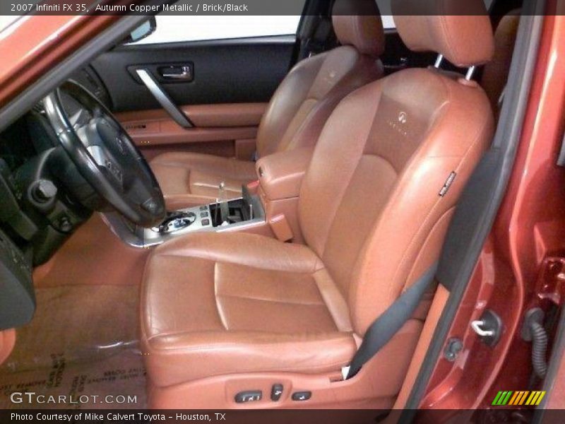 Autumn Copper Metallic / Brick/Black 2007 Infiniti FX 35