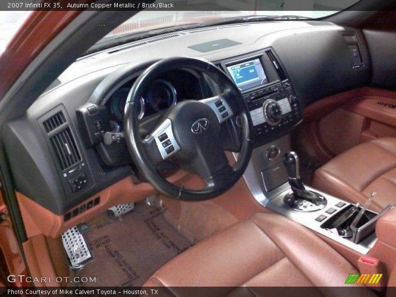 Autumn Copper Metallic / Brick/Black 2007 Infiniti FX 35