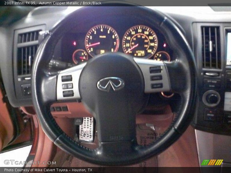 Autumn Copper Metallic / Brick/Black 2007 Infiniti FX 35