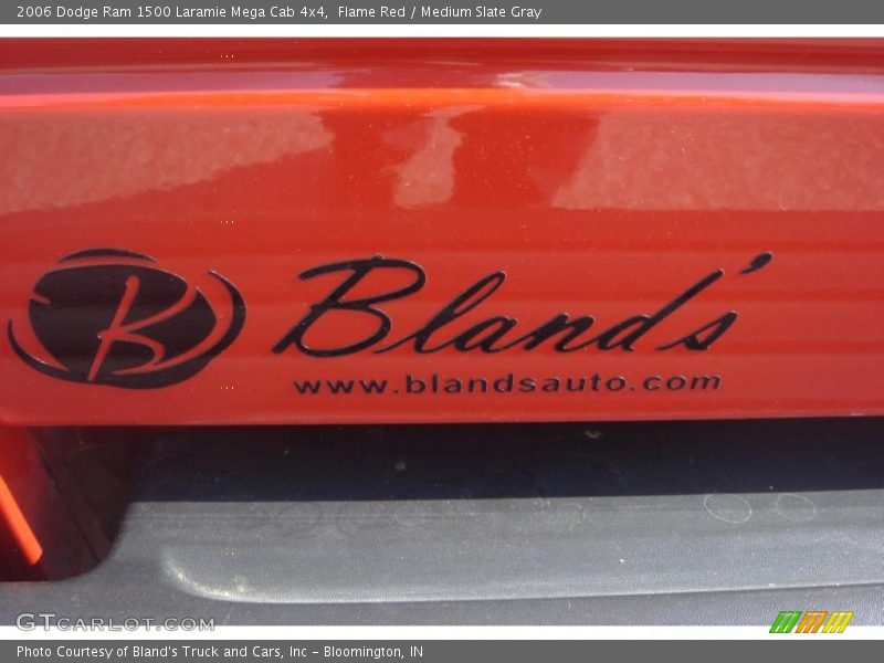 Flame Red / Medium Slate Gray 2006 Dodge Ram 1500 Laramie Mega Cab 4x4