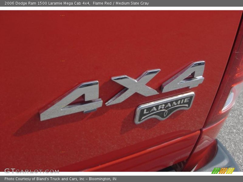 Flame Red / Medium Slate Gray 2006 Dodge Ram 1500 Laramie Mega Cab 4x4