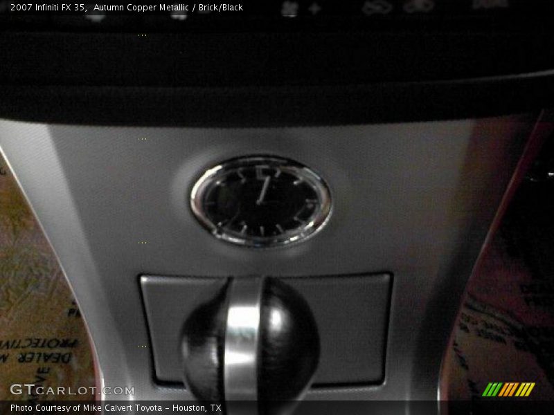 Autumn Copper Metallic / Brick/Black 2007 Infiniti FX 35