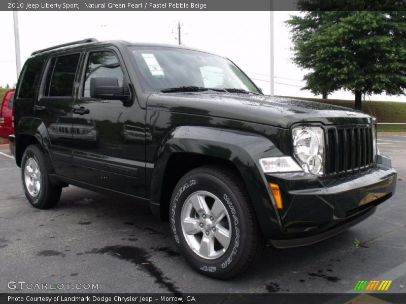 Natural Green Pearl / Pastel Pebble Beige 2010 Jeep Liberty Sport