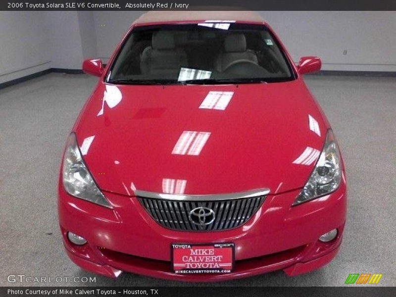Absolutely Red / Ivory 2006 Toyota Solara SLE V6 Convertible