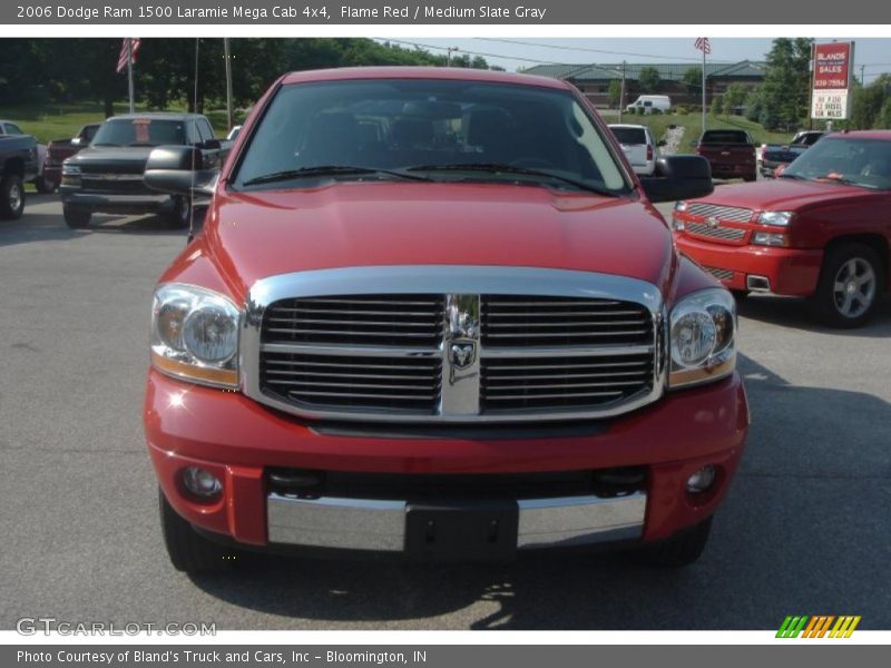 Flame Red / Medium Slate Gray 2006 Dodge Ram 1500 Laramie Mega Cab 4x4