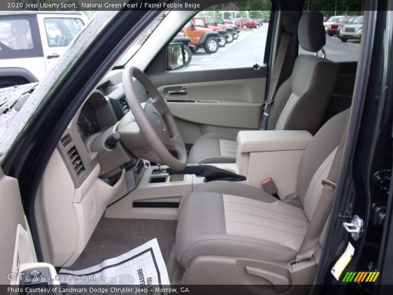 Natural Green Pearl / Pastel Pebble Beige 2010 Jeep Liberty Sport