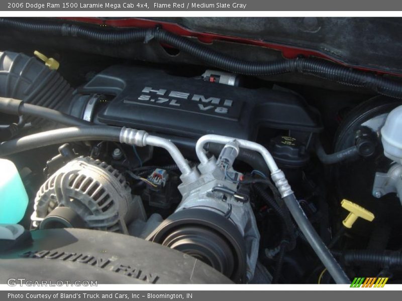 Flame Red / Medium Slate Gray 2006 Dodge Ram 1500 Laramie Mega Cab 4x4