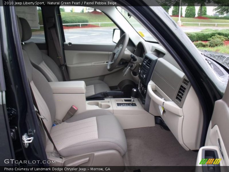 Natural Green Pearl / Pastel Pebble Beige 2010 Jeep Liberty Sport