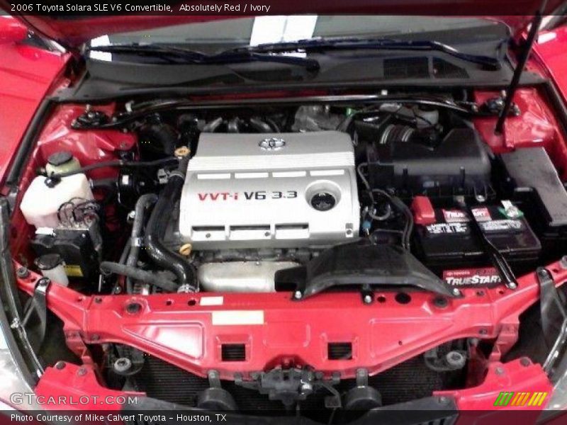 Absolutely Red / Ivory 2006 Toyota Solara SLE V6 Convertible