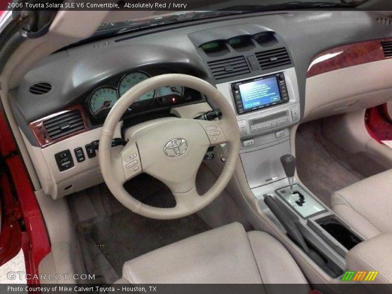 Absolutely Red / Ivory 2006 Toyota Solara SLE V6 Convertible
