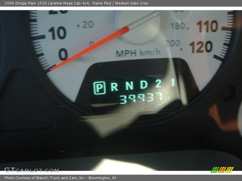 Flame Red / Medium Slate Gray 2006 Dodge Ram 1500 Laramie Mega Cab 4x4