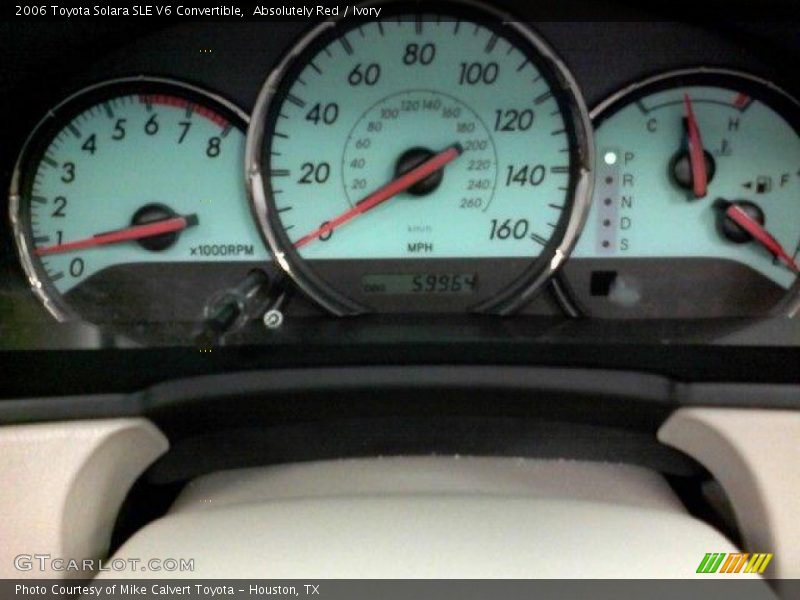 Absolutely Red / Ivory 2006 Toyota Solara SLE V6 Convertible