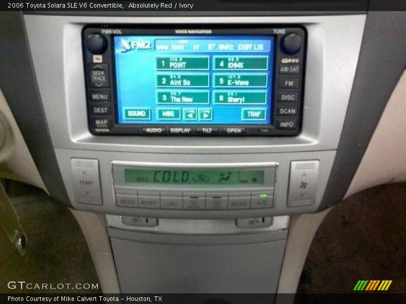 Absolutely Red / Ivory 2006 Toyota Solara SLE V6 Convertible