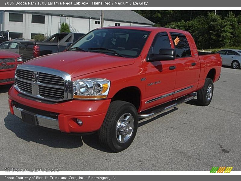 Flame Red / Medium Slate Gray 2006 Dodge Ram 1500 Laramie Mega Cab 4x4