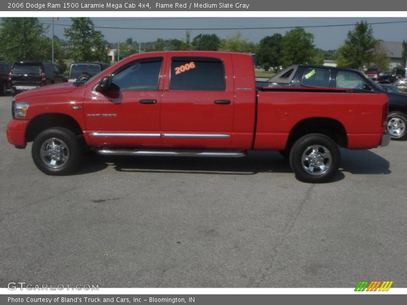 Flame Red / Medium Slate Gray 2006 Dodge Ram 1500 Laramie Mega Cab 4x4