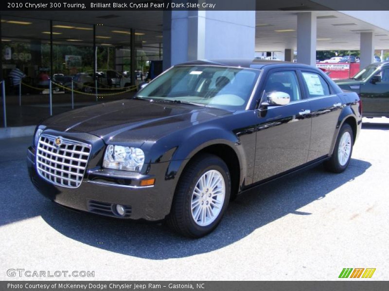 Brilliant Black Crystal Pearl / Dark Slate Gray 2010 Chrysler 300 Touring