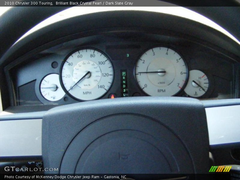 Brilliant Black Crystal Pearl / Dark Slate Gray 2010 Chrysler 300 Touring