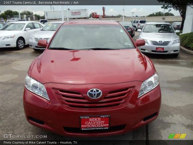 Barcelona Red Metallic / Ash 2007 Toyota Camry LE