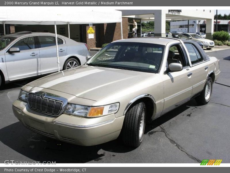 Harvest Gold Metallic / Medium Parchment 2000 Mercury Grand Marquis LS