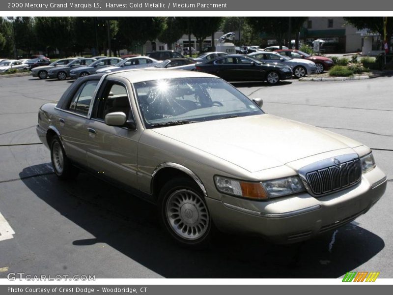 Harvest Gold Metallic / Medium Parchment 2000 Mercury Grand Marquis LS