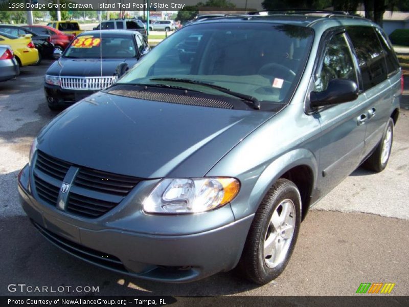Island Teal Pearl / Slate Gray 1998 Dodge Grand Caravan