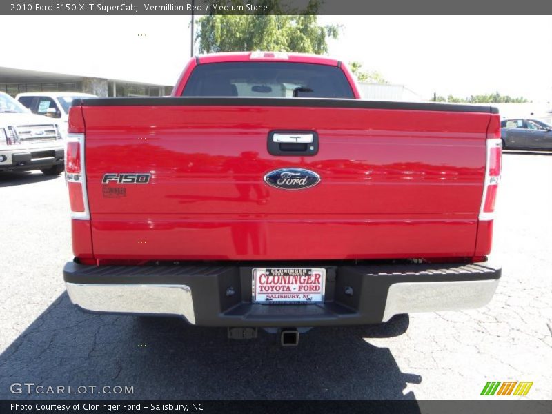 Vermillion Red / Medium Stone 2010 Ford F150 XLT SuperCab