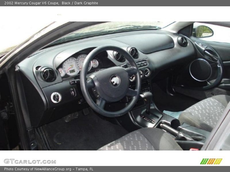 Black / Dark Graphite 2002 Mercury Cougar V6 Coupe