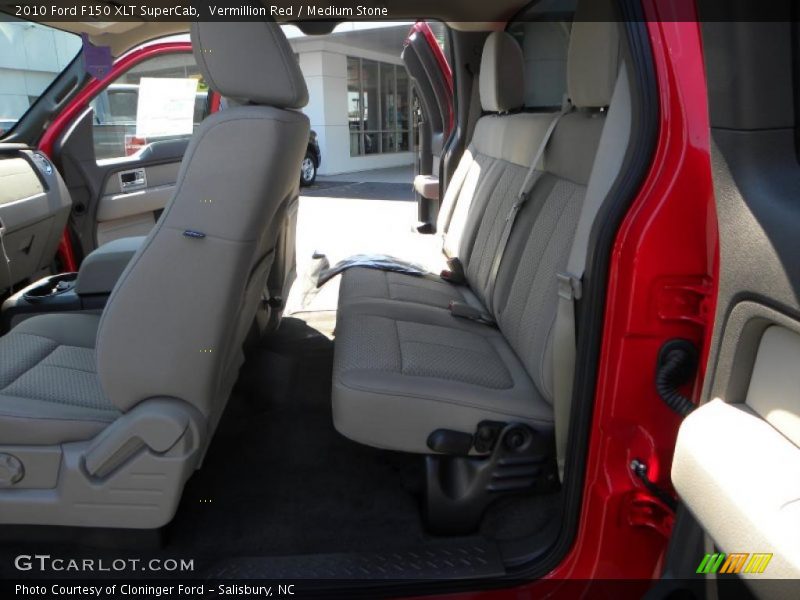 Vermillion Red / Medium Stone 2010 Ford F150 XLT SuperCab
