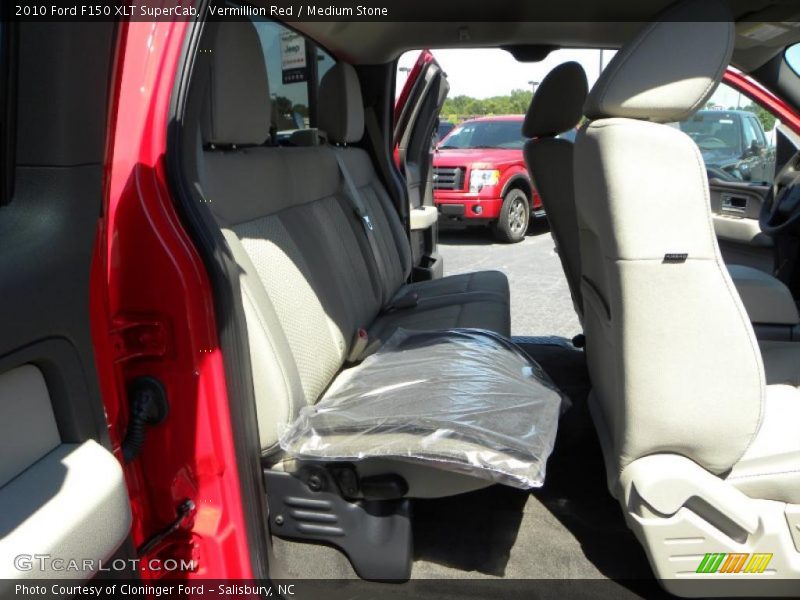 Vermillion Red / Medium Stone 2010 Ford F150 XLT SuperCab