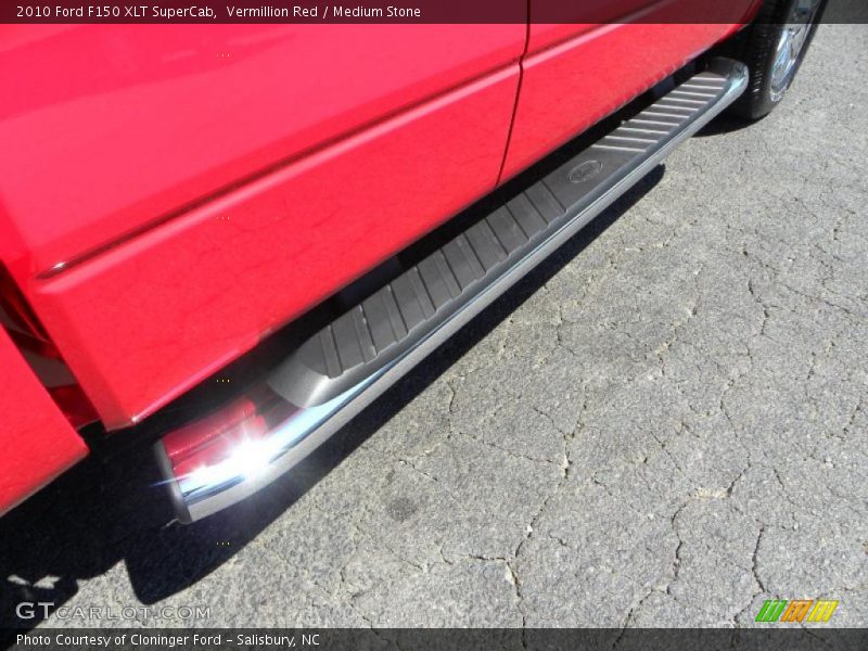 Vermillion Red / Medium Stone 2010 Ford F150 XLT SuperCab