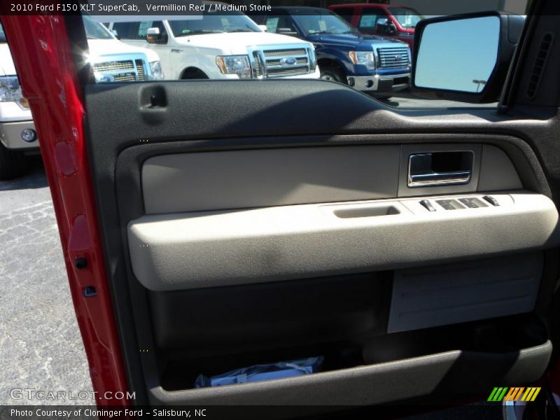 Vermillion Red / Medium Stone 2010 Ford F150 XLT SuperCab