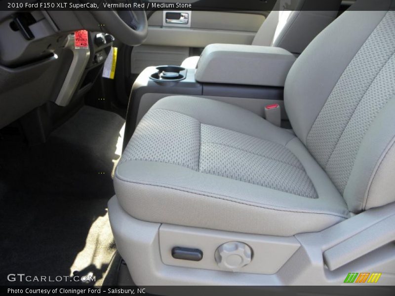 Vermillion Red / Medium Stone 2010 Ford F150 XLT SuperCab