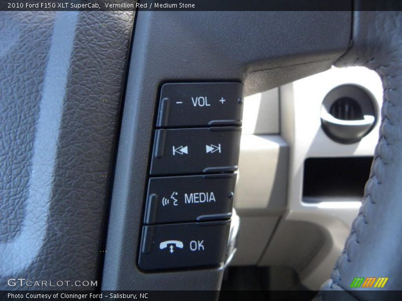 Vermillion Red / Medium Stone 2010 Ford F150 XLT SuperCab