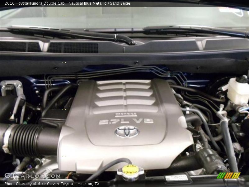 Nautical Blue Metallic / Sand Beige 2010 Toyota Tundra Double Cab