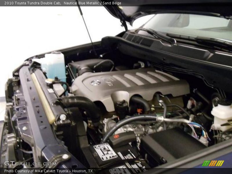 Nautical Blue Metallic / Sand Beige 2010 Toyota Tundra Double Cab