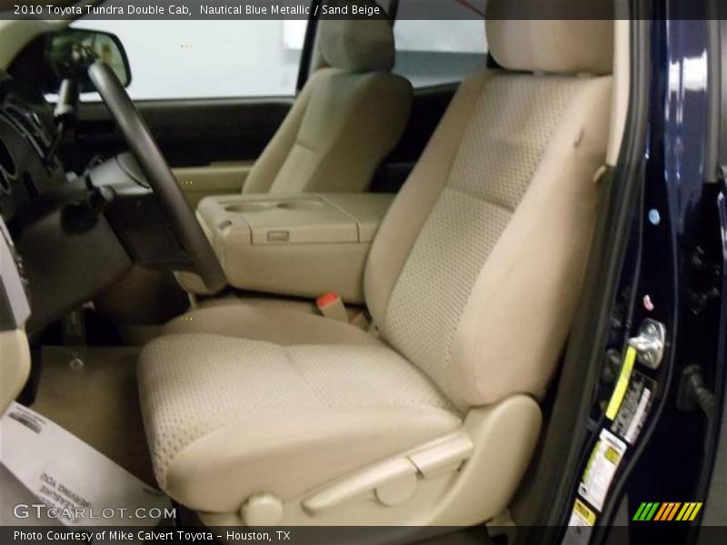Nautical Blue Metallic / Sand Beige 2010 Toyota Tundra Double Cab