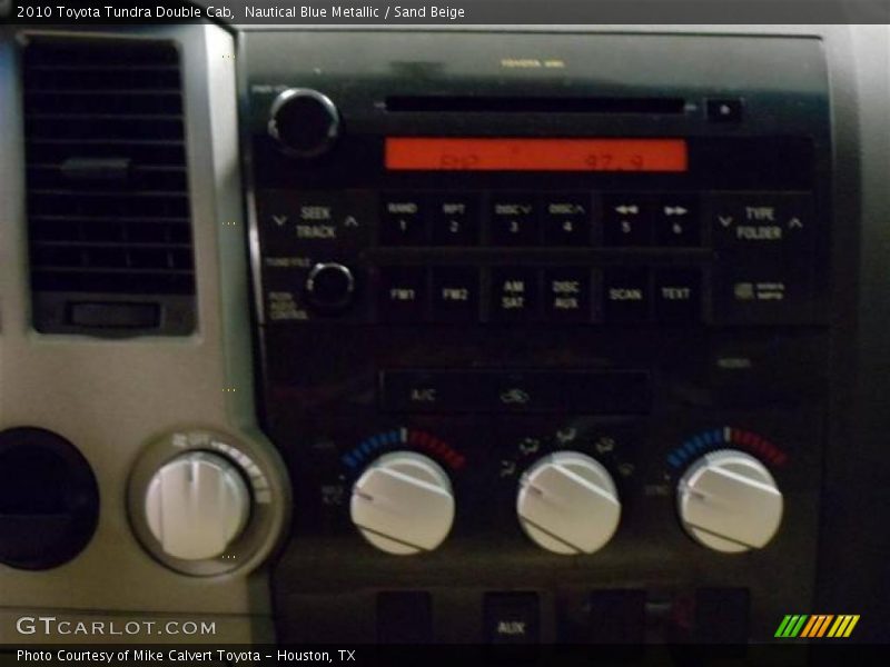 Nautical Blue Metallic / Sand Beige 2010 Toyota Tundra Double Cab