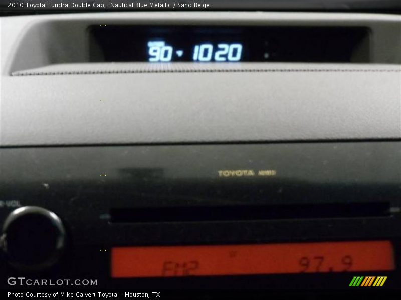 Nautical Blue Metallic / Sand Beige 2010 Toyota Tundra Double Cab