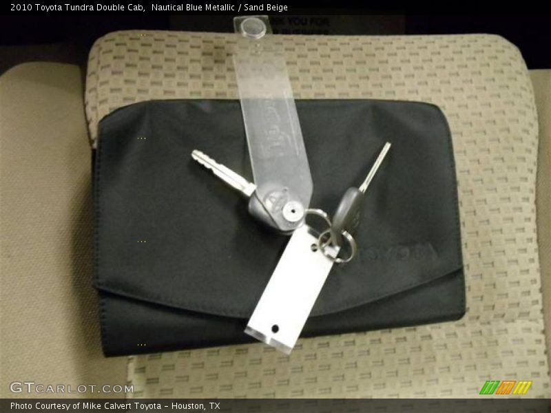 Nautical Blue Metallic / Sand Beige 2010 Toyota Tundra Double Cab