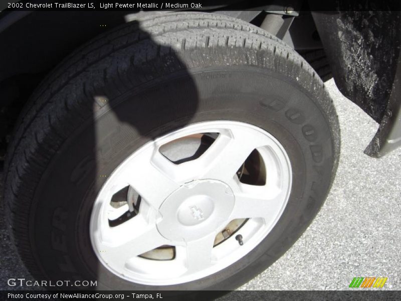Light Pewter Metallic / Medium Oak 2002 Chevrolet TrailBlazer LS