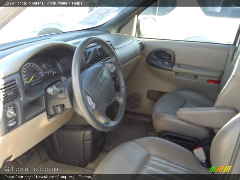 Arctic White / Taupe 1999 Pontiac Montana