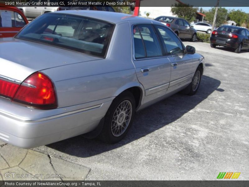 Silver Frost Metallic / Deep Slate Blue 1998 Mercury Grand Marquis GS