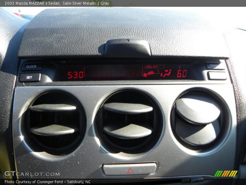 Satin Silver Metallic / Gray 2003 Mazda MAZDA6 s Sedan