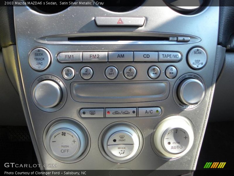 Satin Silver Metallic / Gray 2003 Mazda MAZDA6 s Sedan