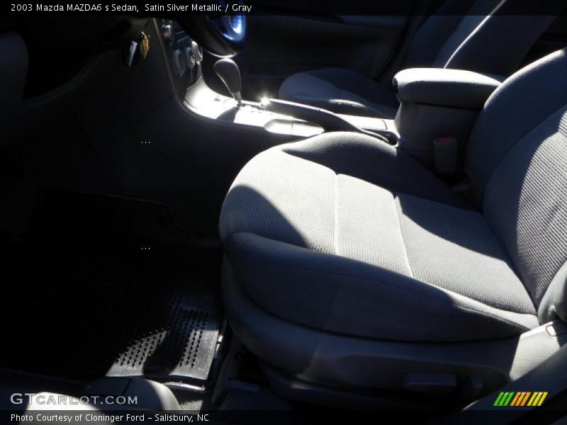Satin Silver Metallic / Gray 2003 Mazda MAZDA6 s Sedan