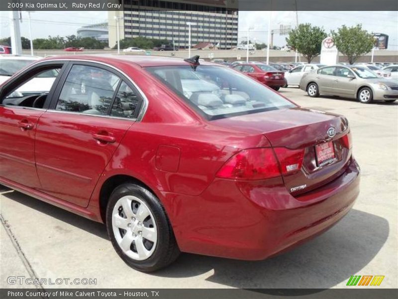 Ruby Red / Gray 2009 Kia Optima LX