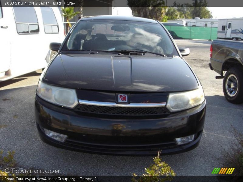 Black / Gray 2003 Saturn ION 3 Sedan
