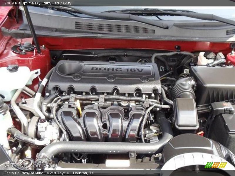 Ruby Red / Gray 2009 Kia Optima LX