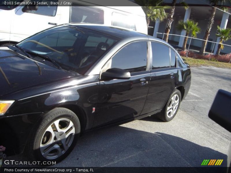 Black / Gray 2003 Saturn ION 3 Sedan