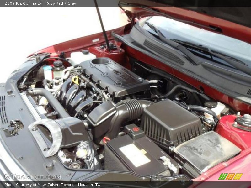 Ruby Red / Gray 2009 Kia Optima LX